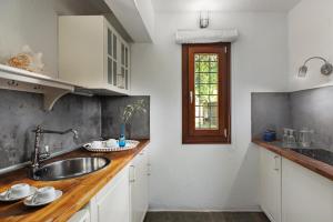 Kuchyň nebo kuchyňský kout v ubytování Aeolos Hotel & Villas - Pelion