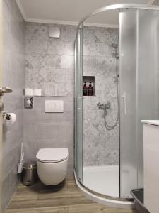 Koupelna v ubytování "Cattus" studio apartman