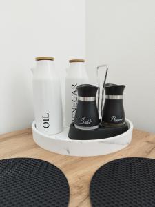 "Cattus" studio apartman的咖啡和沏茶工具