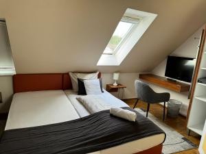 Postel nebo postele na pokoji v ubytování Hotel SchlossStuben