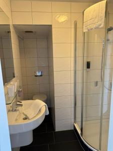 Koupelna v ubytování Hotel SchlossStuben