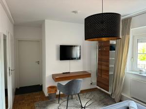 TV a/nebo společenská místnost v ubytování Hotel SchlossStuben