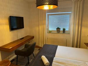 TV a/nebo společenská místnost v ubytování Hotel SchlossStuben