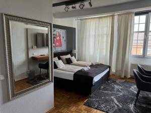 Postel nebo postele na pokoji v ubytování Hotel SchlossStuben