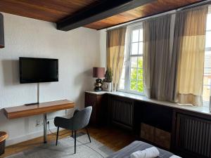 TV a/nebo společenská místnost v ubytování Hotel SchlossStuben