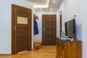Televízia a/alebo spoločenská miestnosť v ubytovaní Villa Odskocznia Apartamenty - Sauna, Centrum - Skocznia, Zakopane