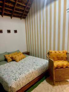 Postel nebo postele na pokoji v ubytování Casa Vermelha