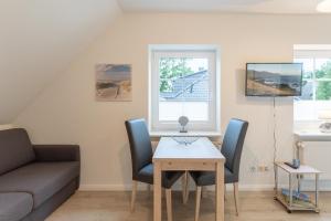 Χώρος καθιστικού στο Weitblick Emmelsbüll Studio Strandkorb