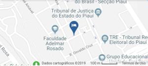 a map of the trails at the fire station at Smart Residence flat 803 in Teresina +3 photos
