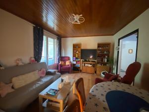 TV a/nebo společenská místnost v ubytování Appartement dans résidence calme