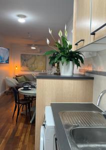 Η κουζίνα ή μικρή κουζίνα στο Compton Street Apartment