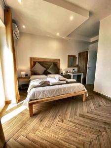 Postel nebo postele na pokoji v ubytování Suite Pizzo jacuzzi rooms