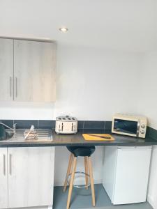 Η κουζίνα ή μικρή κουζίνα στο Windies apartment 4
