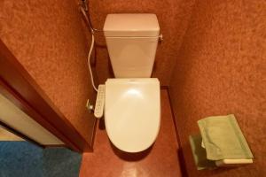 a bathroom with a white toilet in a room at Starry Sky Cottage 17 in Bihoro +56 photos