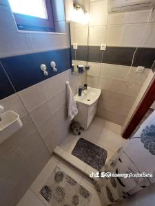 Kúpeľňa v ubytovaní Villanegra Vendégház Abádszalók + 33 fotografií