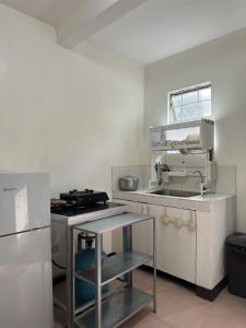 a small kitchen with a sink and a counter at 2 StoryHome in Tanza near SM along Main Road in Tanza