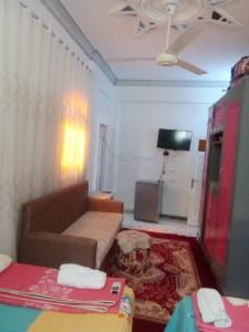 TV a/nebo společenská místnost v ubytování Nubian Life Nile View + 37 fotografií