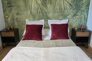 Postel nebo postele na pokoji v ubytování Habitación oasis