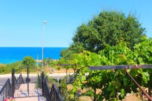 a view of the ocean from the top of a building at Villa Katalina in Varna City
