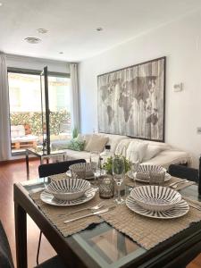 Χώρος καθιστικού στο Reina apartment in Sitges