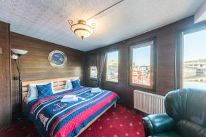 Postel nebo postele na pokoji v ubytování Botel Albatros