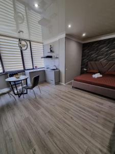 Η κουζίνα ή μικρή κουζίνα στο Lux apartments 17a
