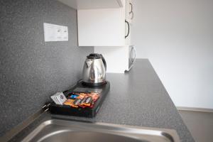 Kuchyňa alebo kuchynka v ubytovaní Amenity Apartmány Perná