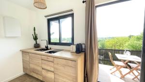 Balkón nebo terasa v ubytování Chalet, Jacuzzi, Vue Panoramique