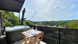 Balkón nebo terasa v ubytování Chalet, Jacuzzi, Vue Panoramique