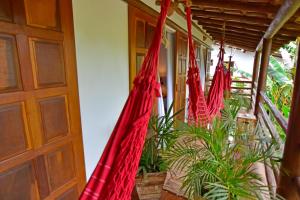 Um jardim em Casa de Paixão Caraíva