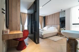 Ein Bett oder Betten in einem Zimmer der Unterkunft Luxury Rooms - FOR GIFT