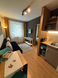 Η κουζίνα ή μικρή κουζίνα στο Brigitte Apartments