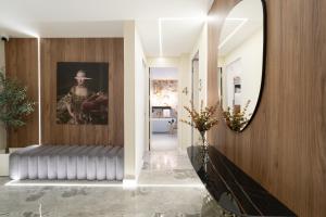 Ein Sitzbereich in der Unterkunft Luxury Rooms - FOR GIFT