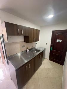 Kuchyň nebo kuchyňský kout v ubytování Hotel Palo Alto Laureles