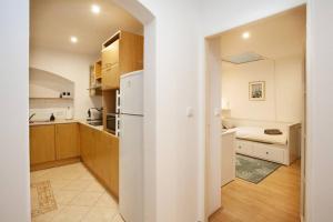Kuchyňa alebo kuchynka v ubytovaní Emerald Apartment + 22 fotografií