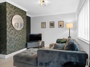 Χώρος καθιστικού στο Modern & Stylish 2 Bed Home in Whitehaven