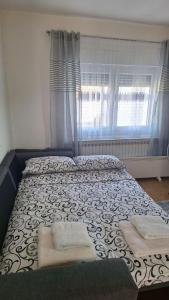 Postel nebo postele na pokoji v ubytování Una