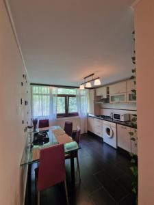 Dapur atau dapur kecil di Apartament Red & Yellow +22 gambar