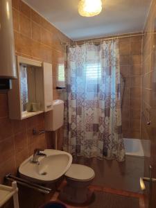 Bilik mandi di Apartments by the sea Podaca, Makarska - 2576