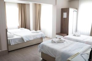 En eller flere senge i et værelse på Beyazhan Otel