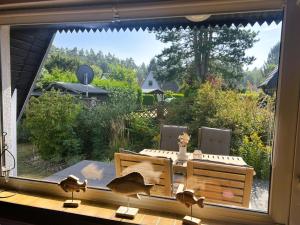 En have udenfor Ostseeferienhaus Finni