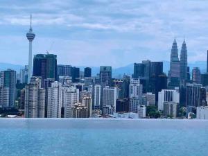Nespecifikovaný výhled na destinaci Kuala Lumpur nebo výhled na město při pohledu z apartmánu