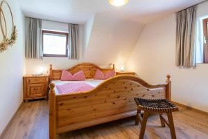Postel nebo postele na pokoji v ubytování Springhansenhof