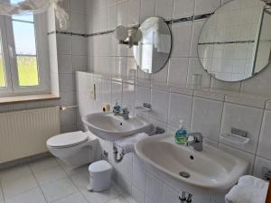 Koupelna v ubytování Hotel Heilbrunnen
