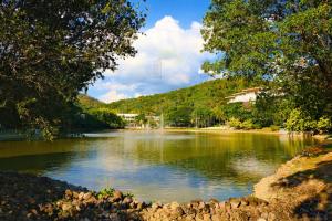 a view of a river with trees and a mountain at PICO DE LORO Pool Accessible CAROLA 2 Bedroom Units by SEE Condominiums in Nasugbu +23 photos
