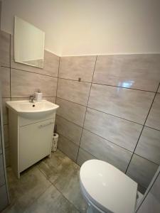 Koupelna v ubytování Ferienwohnung in Parknähe