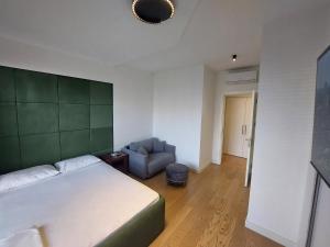 Postel nebo postele na pokoji v ubytování PARK APARTMENTS Belgrade Waterfront