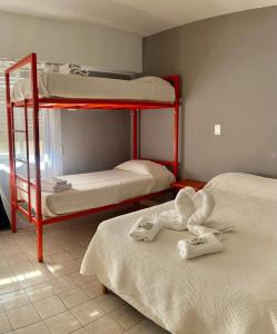 Postel nebo postele na pokoji v ubytování Il Point Hostel Cafe