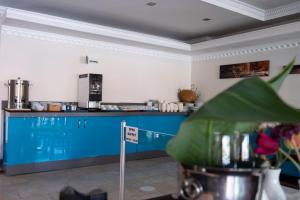 Kuchyň nebo kuchyňský kout v ubytování Marmaris Alkan Hotel