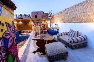 Posezení v ubytování Riad Sala Art Marrakech